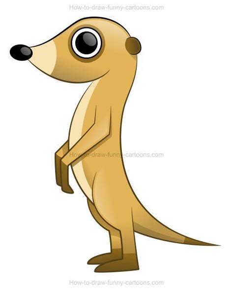 Learn How To Draw Desert Animals Using A Meerkat As An Example