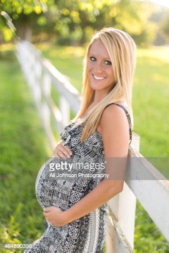 Beautiful Pregnant Woman With Long Blonde Photo Getty Images