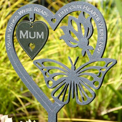 Memorial T Butterfly Ornament Grave Decoration Etsy Uk