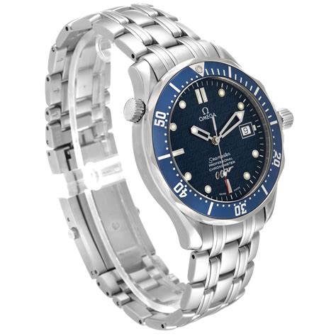 Omega Seamaster 40 Years James Bond Blue Dial Watch 25378000 Card