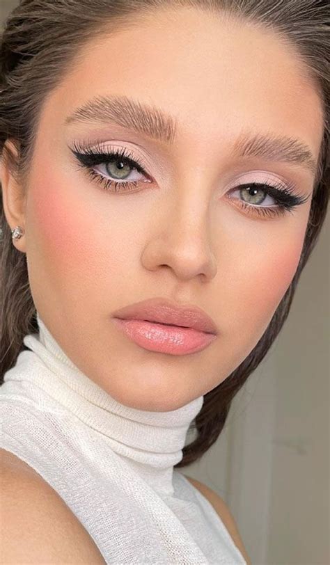 Soft Glam Makeup Ideas Pink Neutral Makeup Look White Eye Makeup