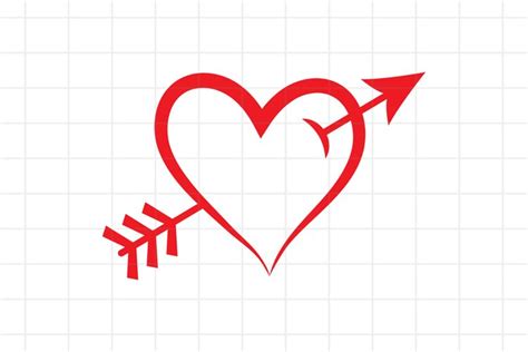 Heart And Arrow Svg Love Arrow Cut File Cupid 985653