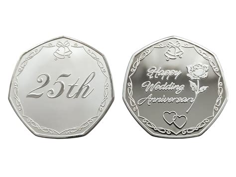 Happy 25th Silver Wedding Anniversary Silver Plated Etsy