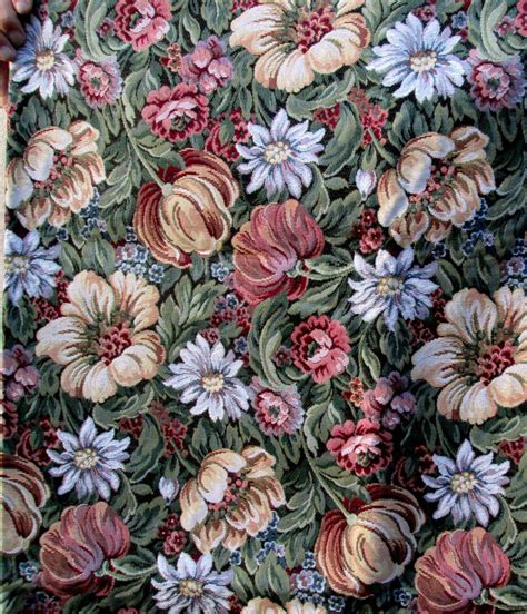 Beautiful Floral Tapestry Upholstery Fabric By The Yard By Thisandthatcrafter On Etsy Floral