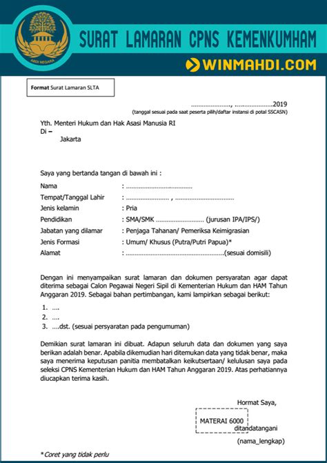 Check spelling or type a new query. Contoh Surat Lamaran Ditujukan Kepada Menteri Hukum Dan Ham Ri