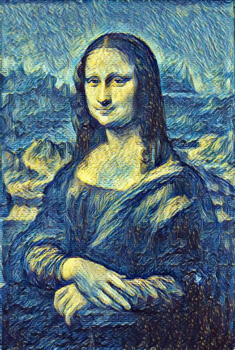 Leonardo Da Vincis Portrait Of Mona Lisa Del Giocondo Van Gogh