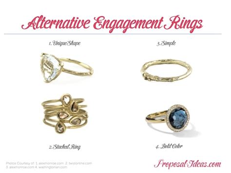 Alternative Engagement Ring Ideas Proposal Ideas Blog