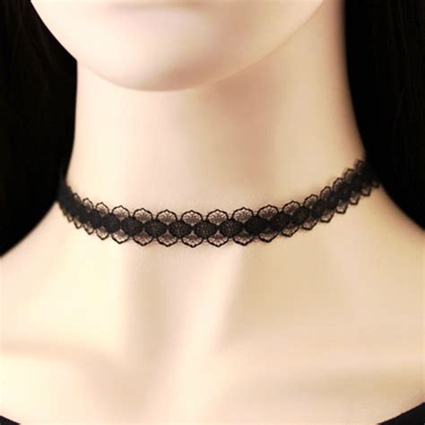 2016 New Black Lace Choker Necklace For Women Velvet Choker Necklaces