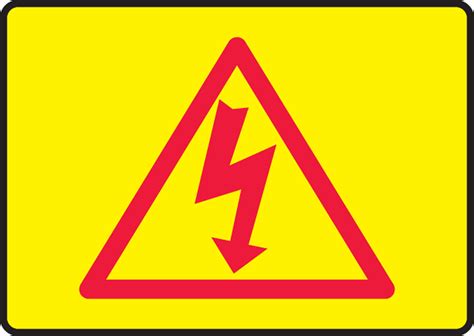 High Voltage And Hazard Sign