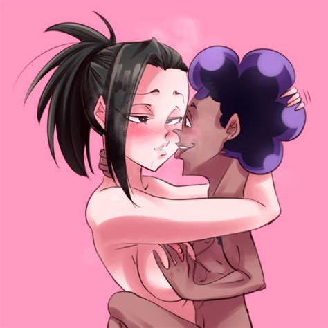 Karmaniac Mineta Minoru Yaoyorozu Momo Boku No Hero Academia Highres S Boy Girl