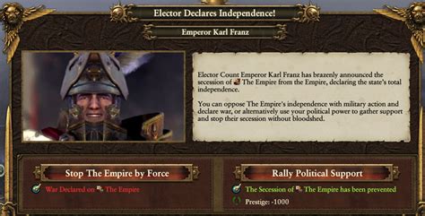 Emperor Karl Franz Has Brazenly Announced The Secession Of