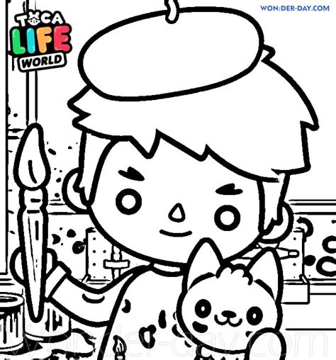 Printable Toca Life Toca Boca Coloring Pages