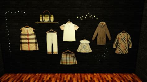 Leo Sims • Burberry Fashion Deco Clothes With Burberry Sims 4 Sims