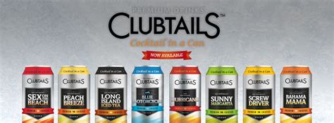 Clubtails Cocktail In A Can Cocktails In A Can Cocktails Canning