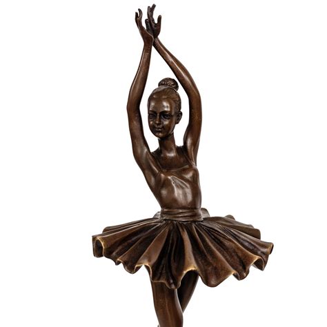 Scultura Ballerina Dopo Degas In Bronzo Anticato Figura Statue Replica