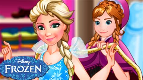 Disney Frozen Elsa And Anna Ice Princess Fashion Store Tailor Game For
