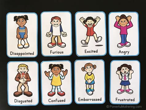 To use the fridge, attach magnet tape to each emotion card and feelings word. Exploring Feelings With A Printable Card Game That Can Be Played Four Ways | Charades for kids ...