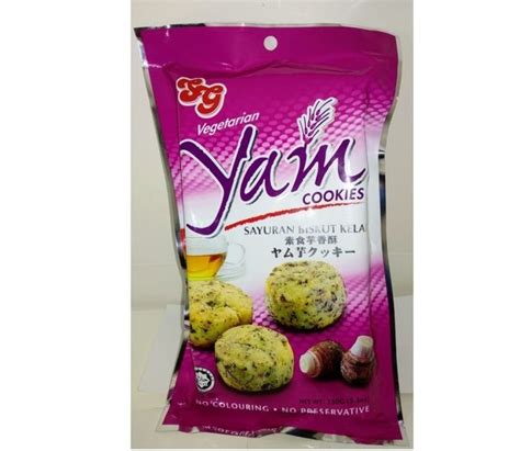 Jual SG Vegetarian Yam Cookies Biskuit Keladi Vegetarian 150 Gram Di