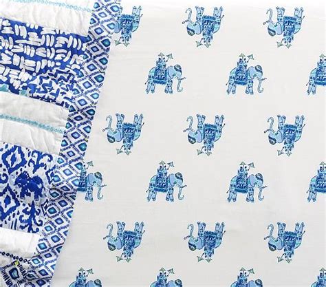 I guess that's an excuse to buy new bedding!?! Lilly Pulitzer Elephant Bazaar Fitted Crib Sheet | Linen ...