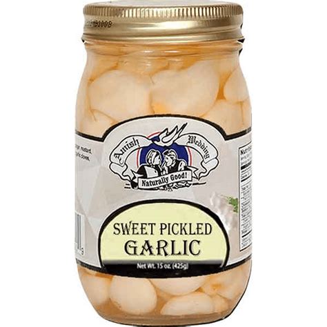 Amish Wedding Sweet Pickled Garlic Cloves 15 Oz Two Jars Walmart