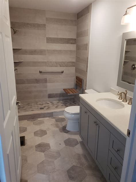 Folding Bench Seat for a Shower - Design Build Planners