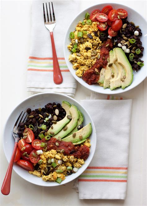 Looking for a high protein low carb breakfast, you might just have found it here. Plant Protein Power Vegan Breakfast Bowls - Kitchen Treaty ...
