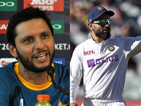 Shahid Afridi: it will be a tough time for Indian team without Kohli in test series. : Indian ...