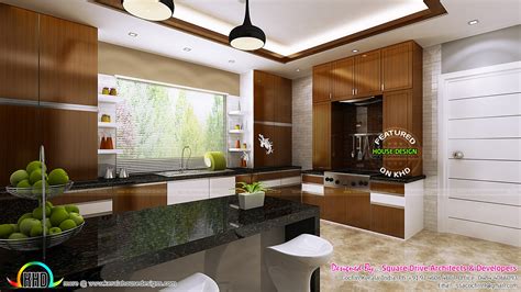 Kitchen kerala home interior design. Kitchen and dining room interior ideas - Kerala home ...