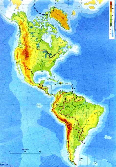 Mapa de América Mapa de Paises y Capitales de América Descargar e Imprimir Mapas