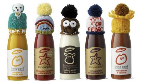 Innocent Smoothie Hats Demonstrating How Simplicity And Quirkiness