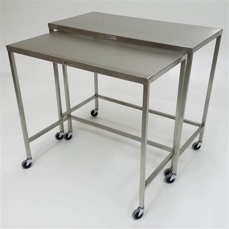Midcentral Medical Stainless Steel Nesting Instrument Tables