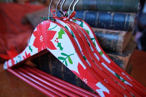Diy Painted Christmas Wooden Hangers Decoupage Hanger Crafts