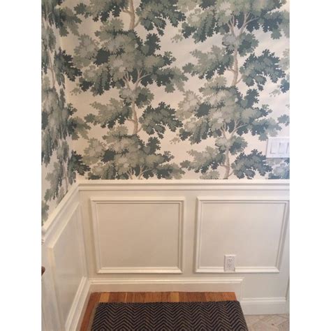 Sandberg Raphael Green Floral Wallpaper - 7 Rolls | Chairish