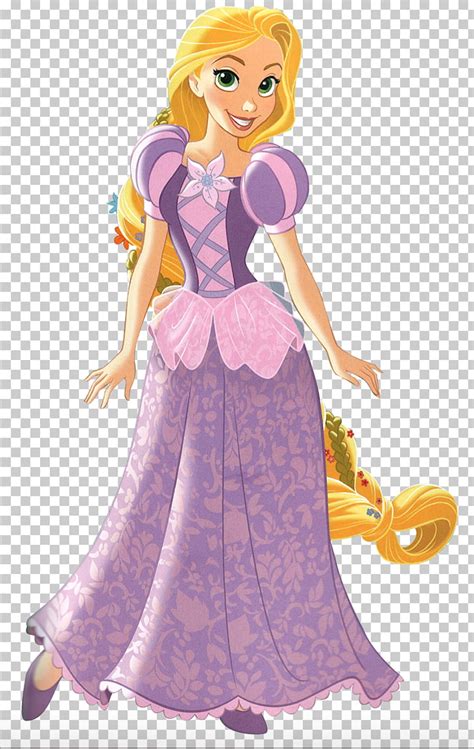 Rapunzel In Her New And Beautiful Pink And Purple Dress Rapunzel