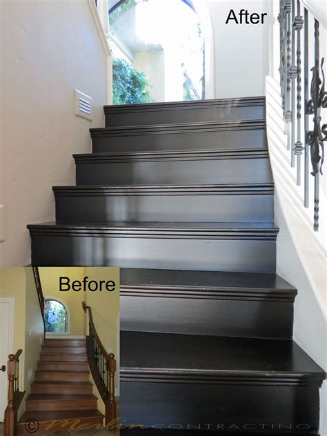 Black Stained Stairs Doralindsey