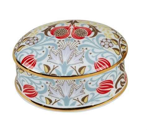 William Morris Persian Design Fine Bone China Oval Trinket Box