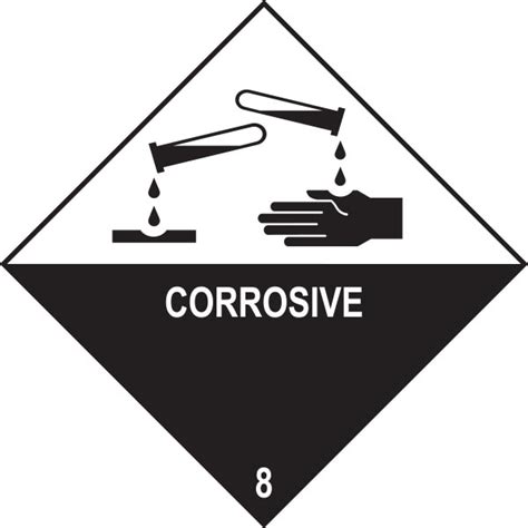 Dg Diamond Class Corrosive Ph Neutralising Hazards