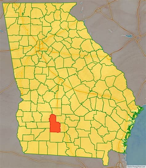 Map Of Worth County Georgia