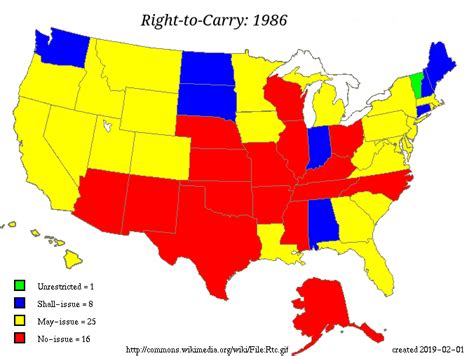 Concealed Carry Progress Since 1986 Rfirearms