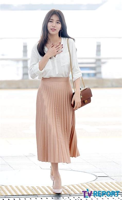 Bae Suzy Airport Fashion 06 Drama Chronicles Skirt Fashion Fashion