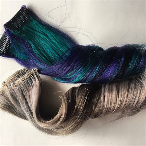 For the best purple hair extensions, look no further than cliphair for all of your hair needs. Purple teal and silver clip in human hair extensions ...