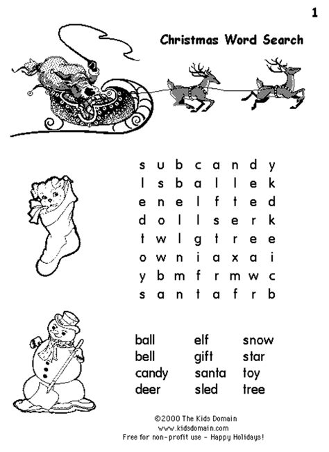 Fun Christmas Word Search Have Some Fun This Season With