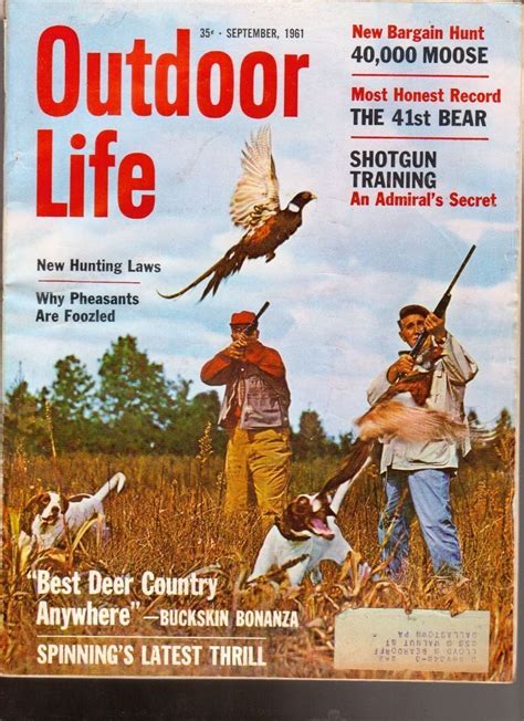 Outdoor Life Magazine September 1961 New Hunting Laws Best Deer Country