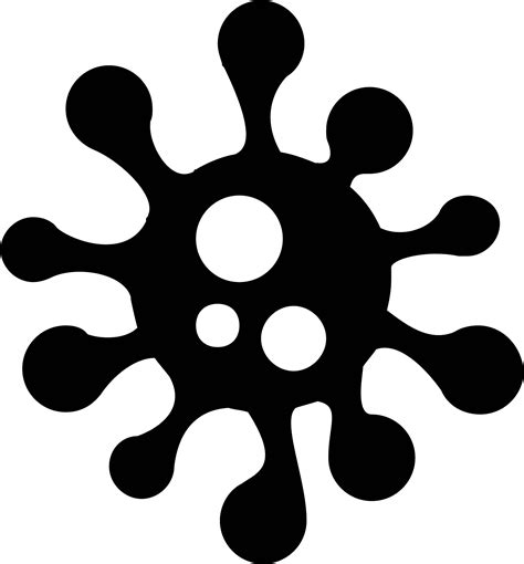 Virus Clipart Black And White Virus Icon Png Download Full Size