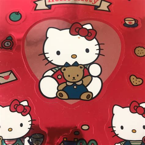 Vintage Sanrio Hello Kitty Stickers Kawaii Rare Sanrio 80s Etsy