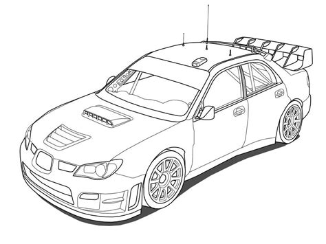 Desenho Subaru Impreza Para Colorir Zkip