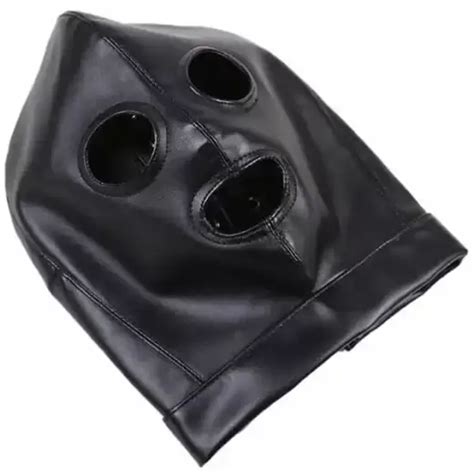 Leather Mask For Sex Fetish Slave Role Play