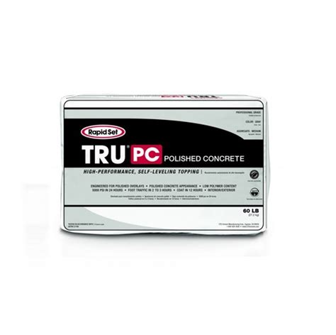 Rapid Set Tru Pc Polished Self Leveling Concrete Norkan