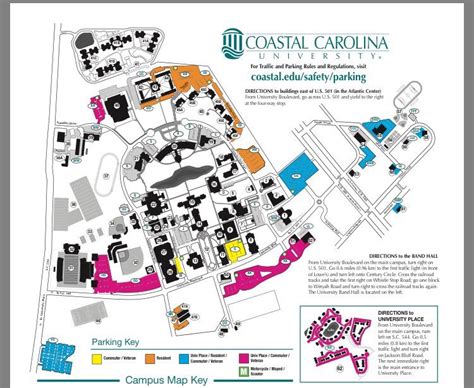 Coastal Carolina Football Parking Map