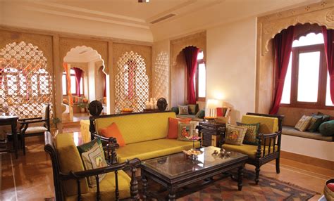 Suryagarh Fort Royal Palace And Hotel Living Room Jaisalmer Rajasthan